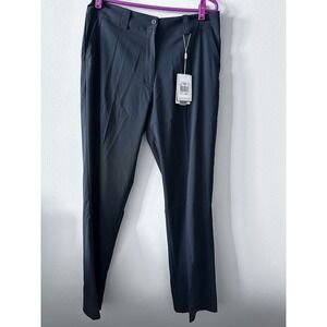 NWT Nike Fit Dry Golf Pants Black Womens Size 10 Straight Leg Performance 32x32